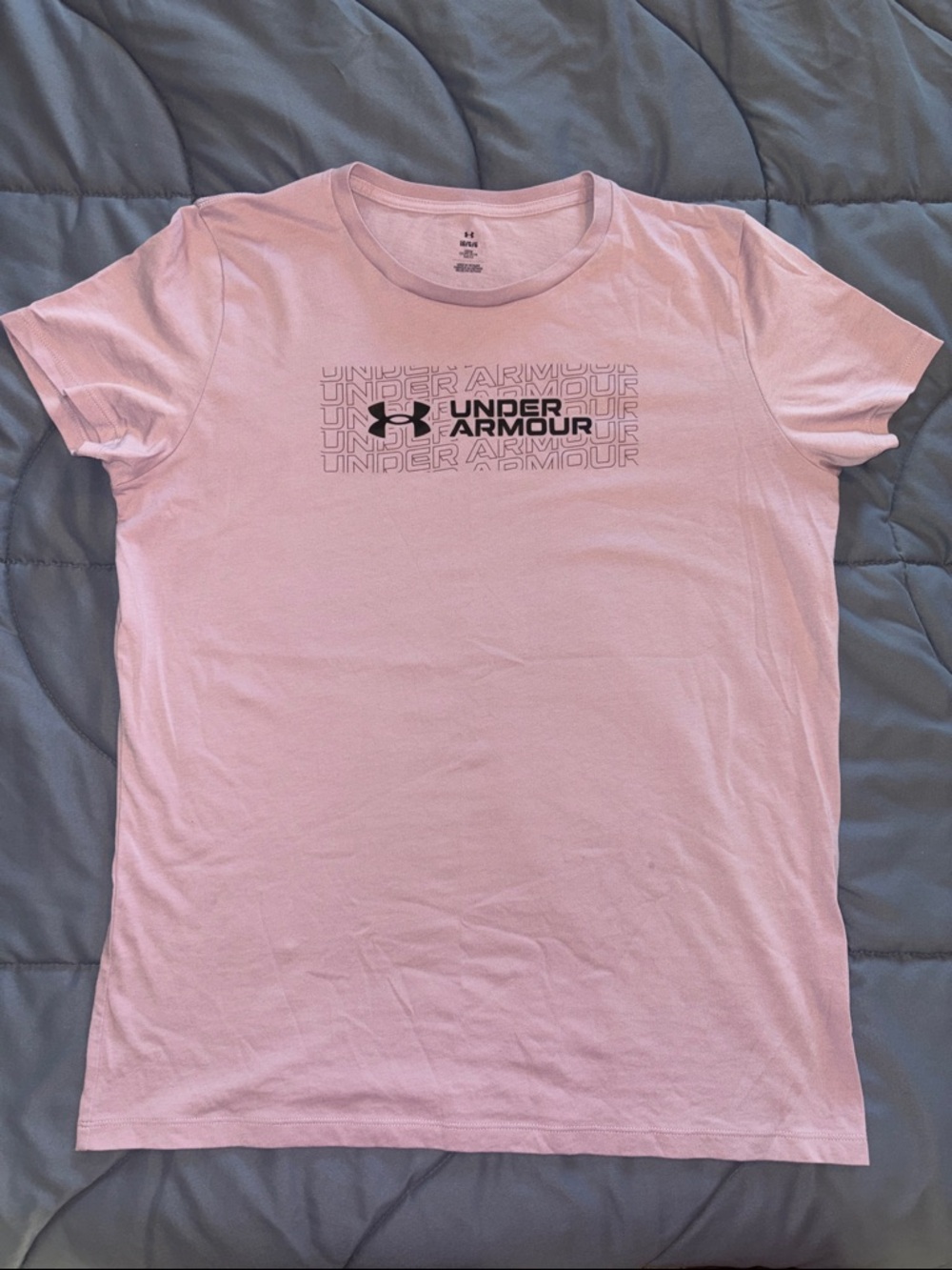 Under Armour Light Pink Logo Tee